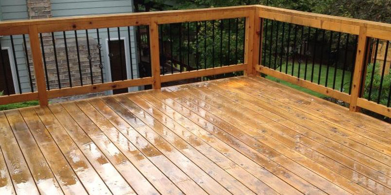 Deck cleaning in Wausau, Wisconsin